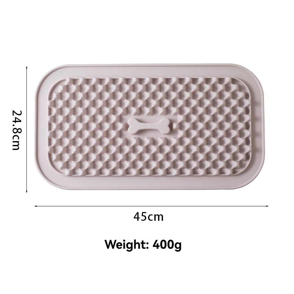 Silicone Dog Slow Feeder Mat, Anti-slip Lick Pad, Prevent Choking & Overeating for Dogs Cats
