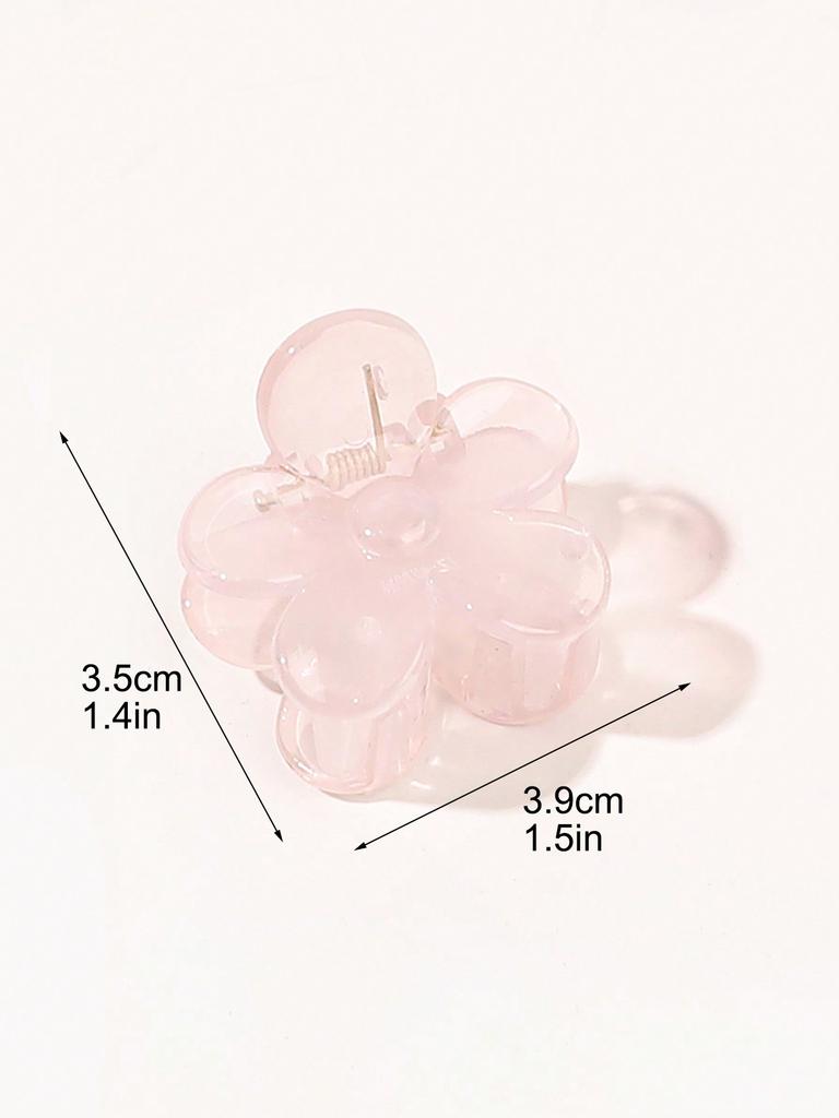 3Pcs Pink Cute Daisy Flower Small Hair Claw Clip,Strong Hold Clip Barrettes,Hair Clamp,Hair Accessories For Women Girls Gift
