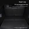 Tesla Model Y TPE Trunk Mat: Waterproof, Wear-Resistant, Easy To Clean Floor Protection