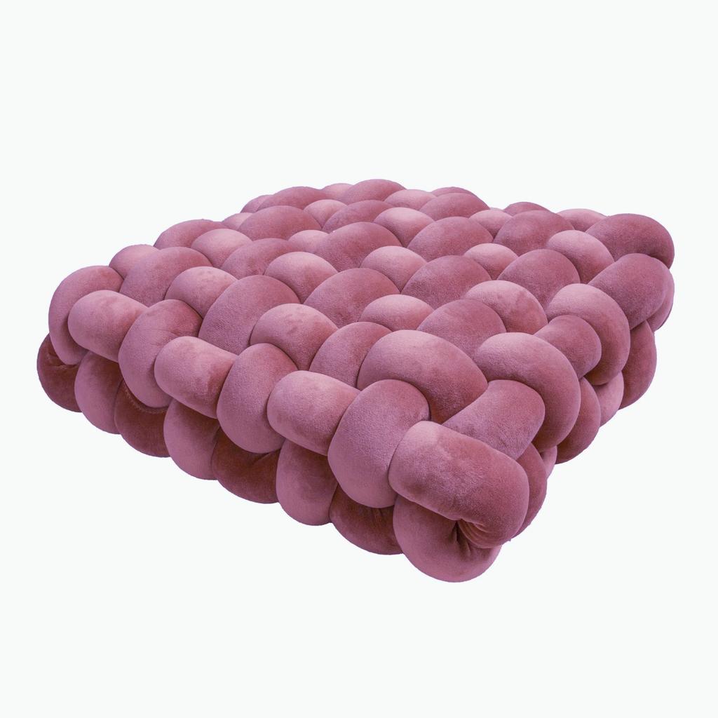 5cm Super Thick Icelandic Yarn Knitted Cushion Pillow - Solid Color, Square Design