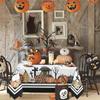 Halloween Pumpkin Rectangle Tablecloth for Tables Home Dining Waterproof Reusable Party Picnic Table Cloth Halloween Decorations