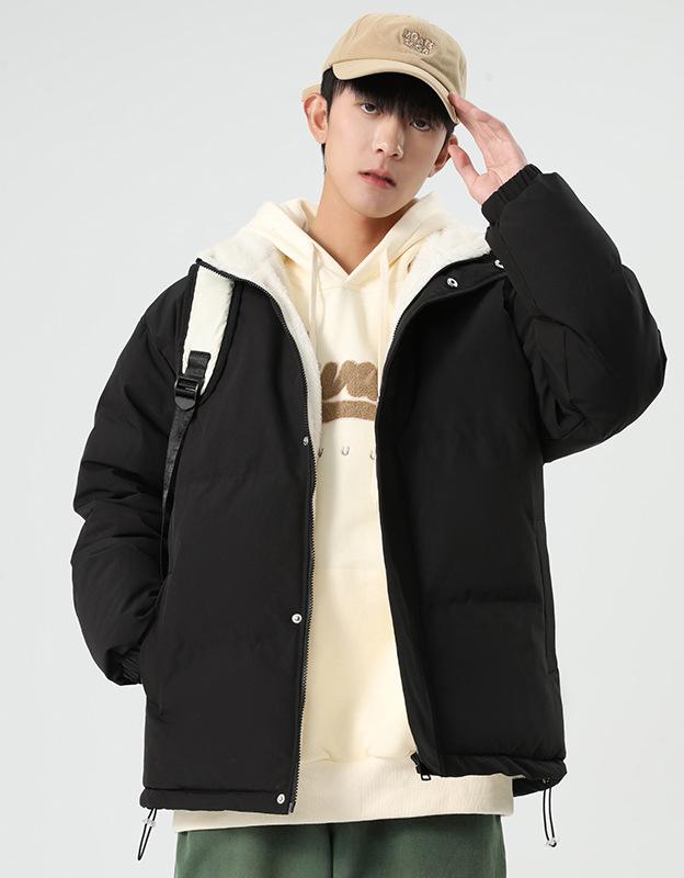 Speziell für baumwollgepolsterte Lammwolle Baumwollkleidung mit Fleece und verdicktem Stehkragen trendige Marke lässig locker hübscher Junge Baumwolle