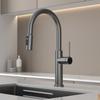Brushed Gold Pull Out Kitchen Faucet Water Filter Tap Brass Crane Kitchen Rotation Sink Faucet Mixer 3 Way Kitchen Faucet