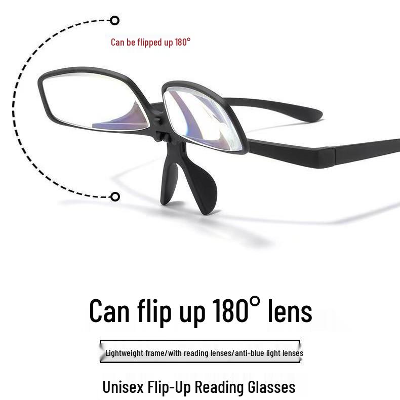 New Unisex Flip-Up Anti-Blue Light Portable Reading Glasses