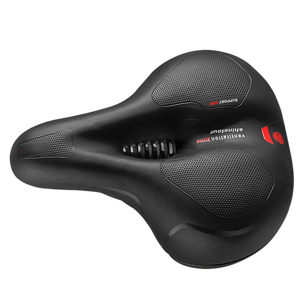 MTB Bicycle Seat Breathable Big Butt Bike Seat Shock Absorbing Touring Saddle Comfortable Bicycle Saddle for Ridng Mountain Bike