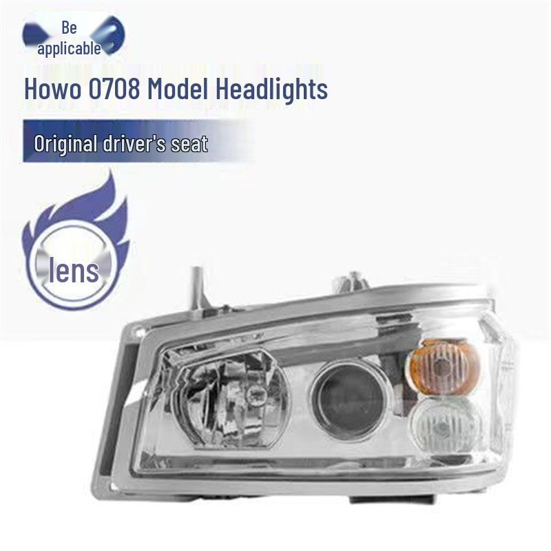 Sinotruk Howo 380/336 Dual-Lens Full LED Headlights, Super Bright Spotlight Flow