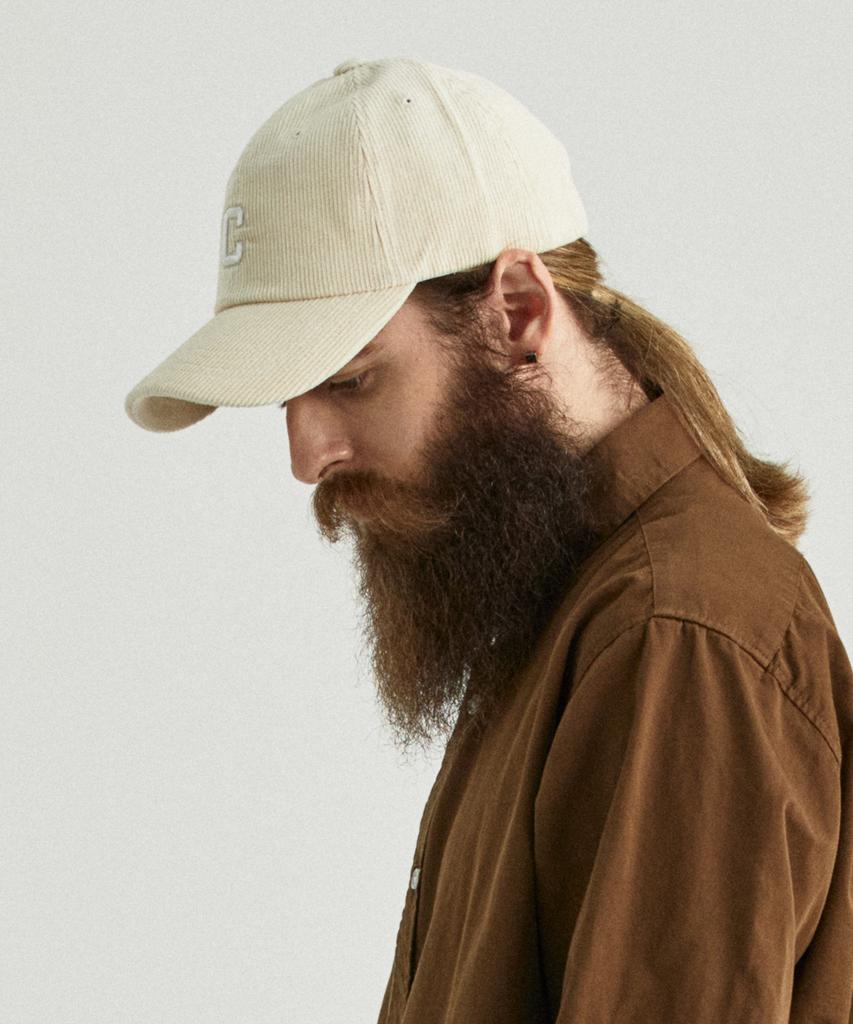 CARGOBROS Cb Corduroy Logo Ball Cap (Ivory)