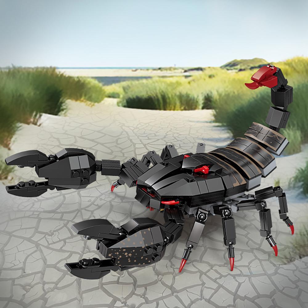 MOC Bionic Animal Figures Centipede Scorpion Spider Trilobites Building Blocks Model Set Educational Learning Toy for Kids