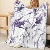 Printed Flannel Blanket Soft Skin-Friendly, Warm Cozy Blanket for Home, Dorm, Christmas & Halloween