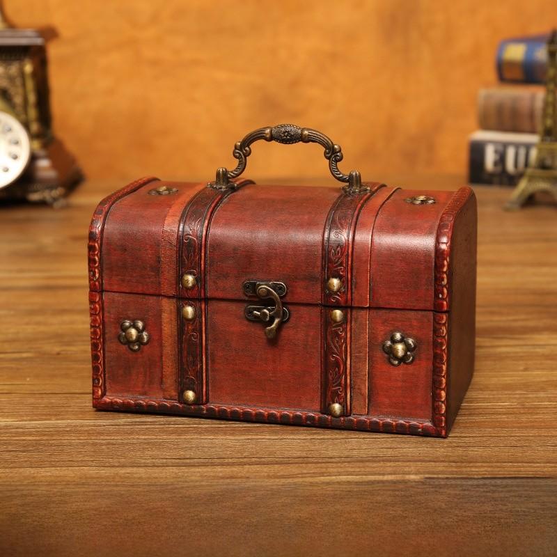 Organizer Wooden Classic Boxes For Desk Storage And Home Gifts Decorations