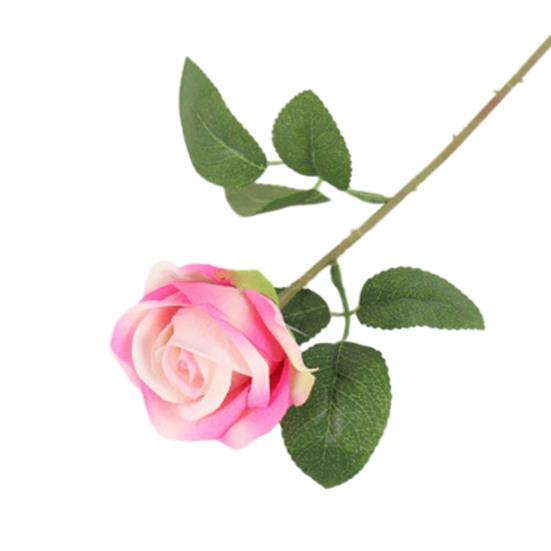 10 шт. Искусственная Бархатная Роза Реалистичный Длинностебельный Искусственный Цветок с Зелеными Листьями Декор для Дома, Офиса, Свадебной Вечеринки Подарок на День Святого Валентина роза розовый