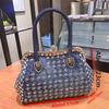 2025 New Fashionable Underarm Bag Versatile Single Shoulder Crossbody Bag Diamond Inlaid Denim Bag Large Capacity Handbag for Women