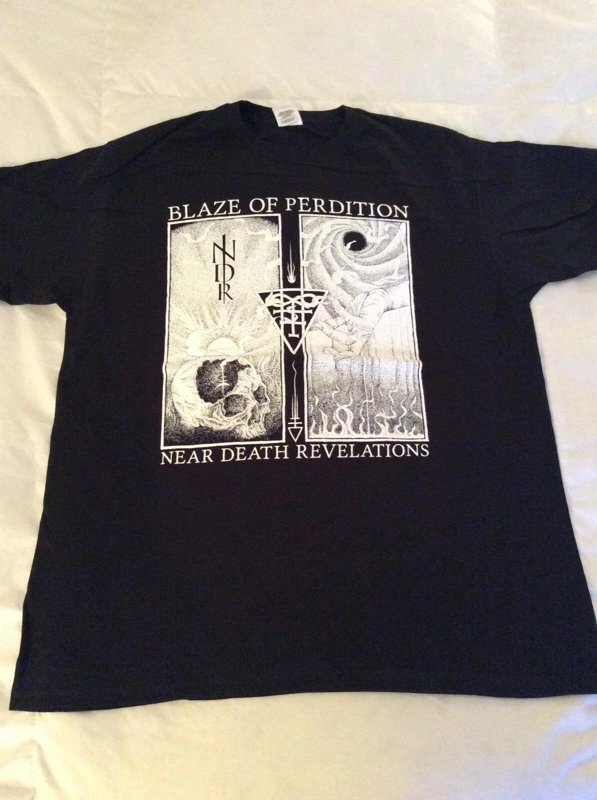 BLAZE OF PERDITION Near Death Shirt LARGE, Inquisition, Urgehal,Urfaust,Empyrium XL