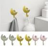 Decorative Towel Hooks Cloud Moon Key Holder 2X Wall-Mounted Adhesive Hanger For Hats Towels Jewelry No Trace No Punching Cute