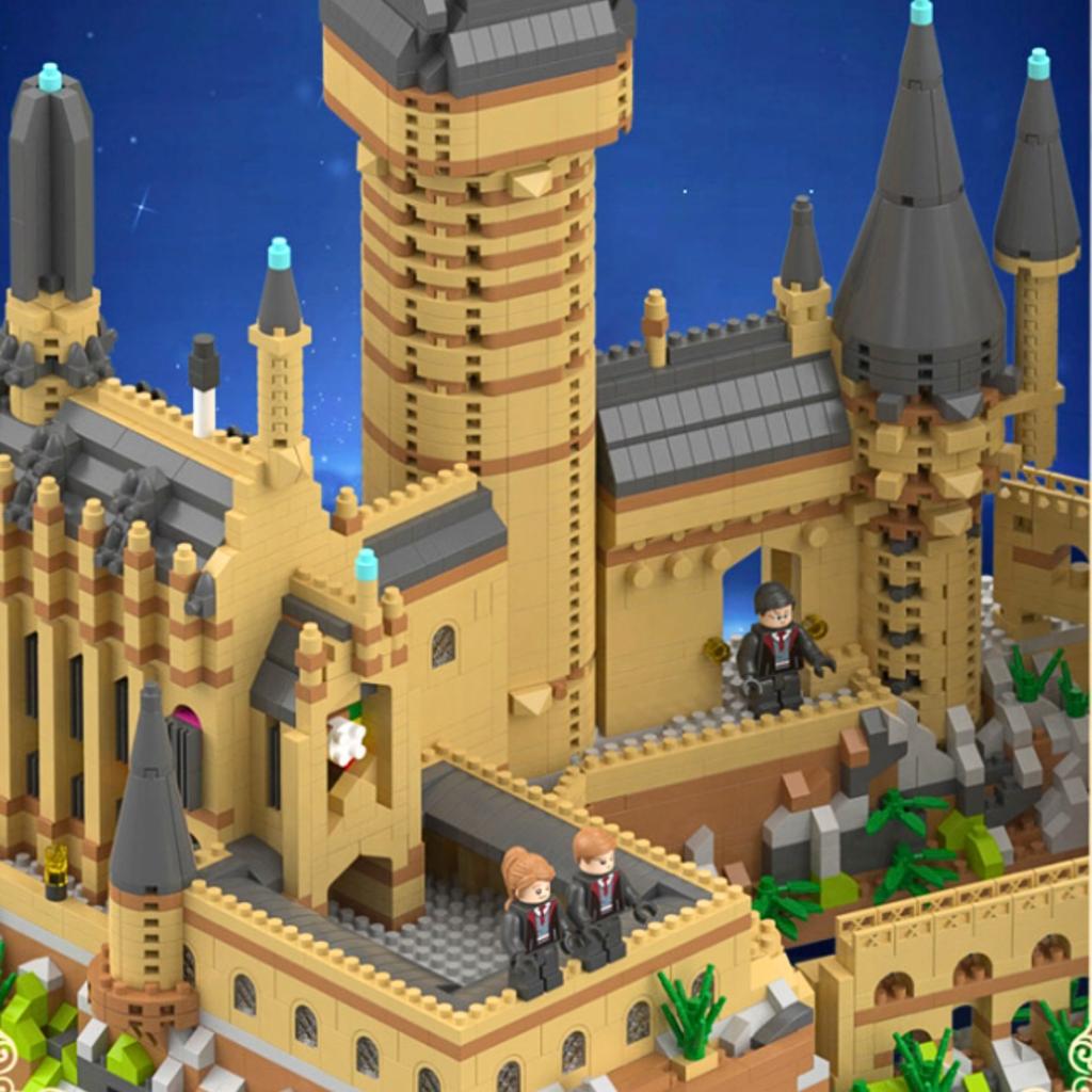 Bausteine Hogwarts Großes Schloss Palast Set 2929 Teile.