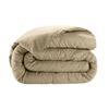 Cotton Satin Duvet Cover 240 X 260 Cm Plain Beige