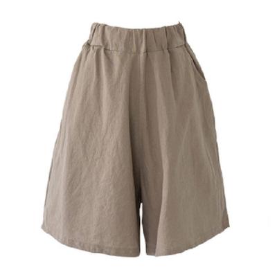 Kurze Hosen für Damen im Sommer Koreanische einfarbige lässige lockere Dicke-Mädchen-Shorts Große Größe Damen dünne weite Hosen