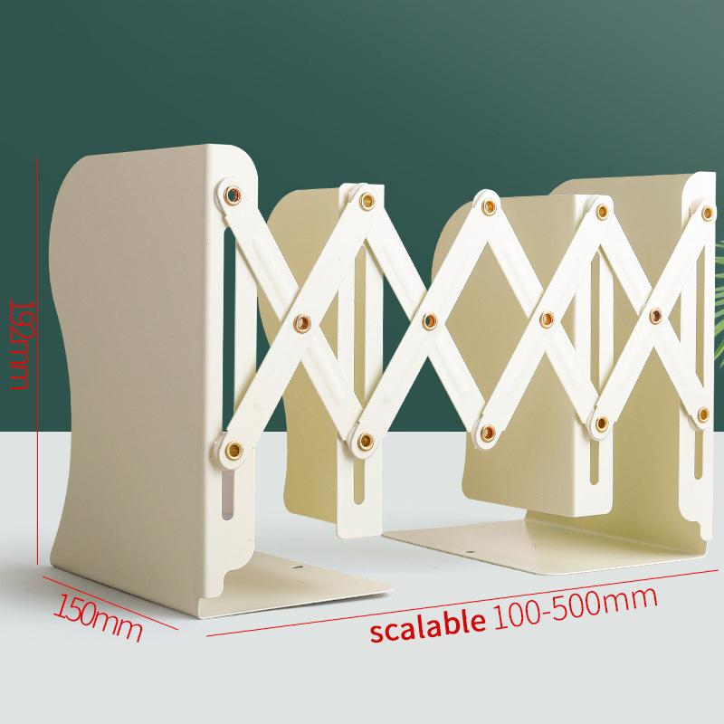 Telescopic Foldable Book Stand | Adjustable Expandable Bookend Organizer For Desks Shelves Home Office