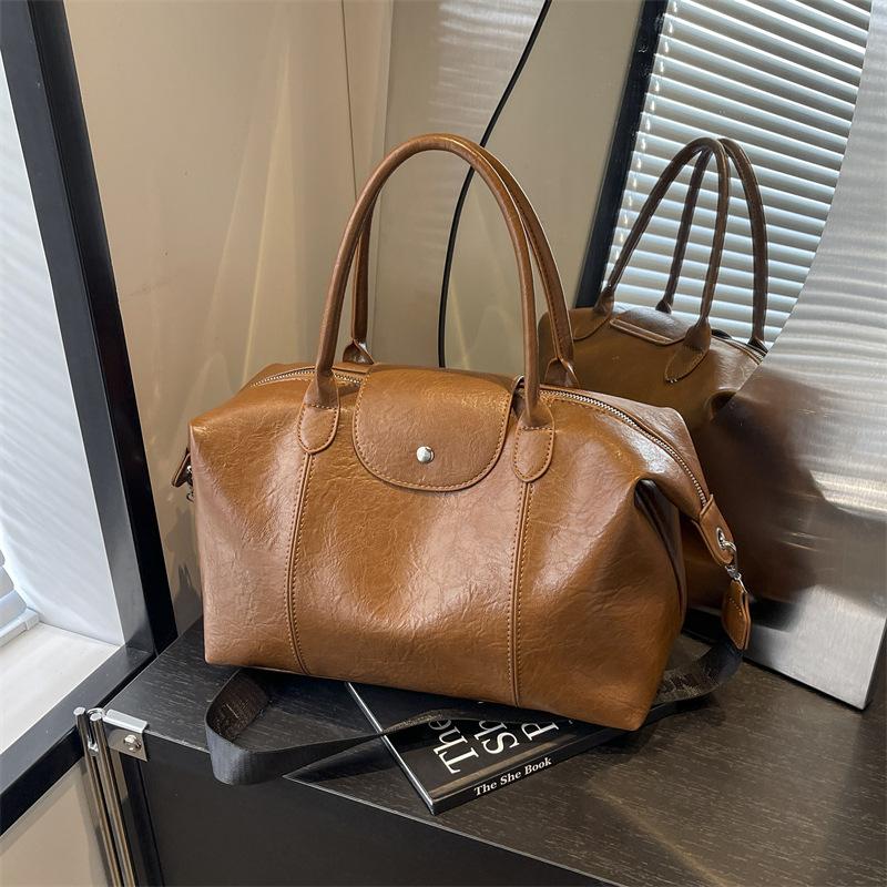 Großvolumige Retro-Damen-neue High-End-Einzel-Schulter-Umhänge-Handtasche Nischen-Pendler-Tasche