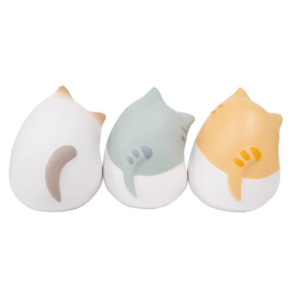 Agaplus Fluffy Marshmallow Cat Mackerel Squishy Toys, 2-Pack