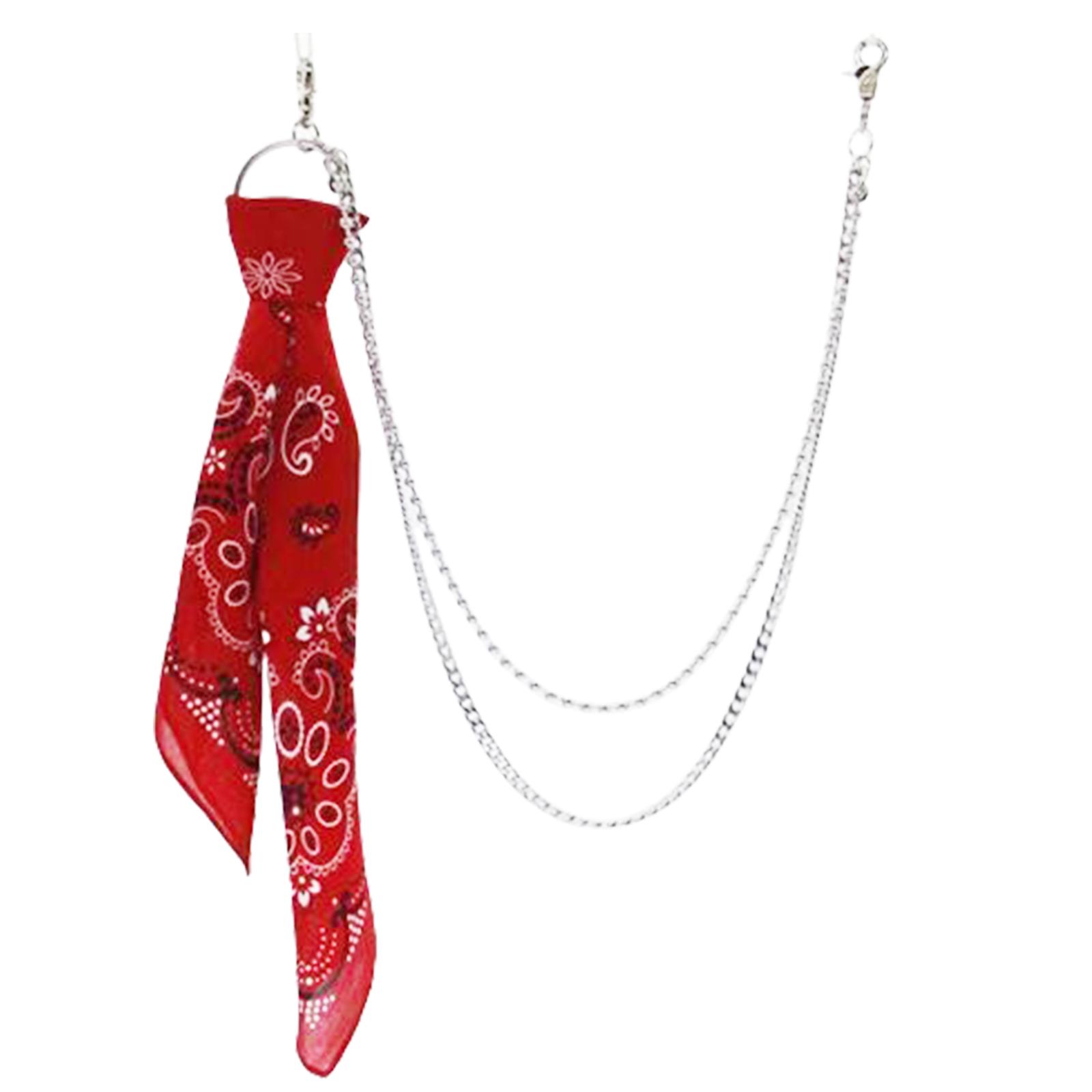 

Подвеска на платок, брюки, цепочка, рок-панк, лента, байкерский платок, брелок на талию, кошелек, джинсы, брюки в стиле хип-хоп, ремень 3