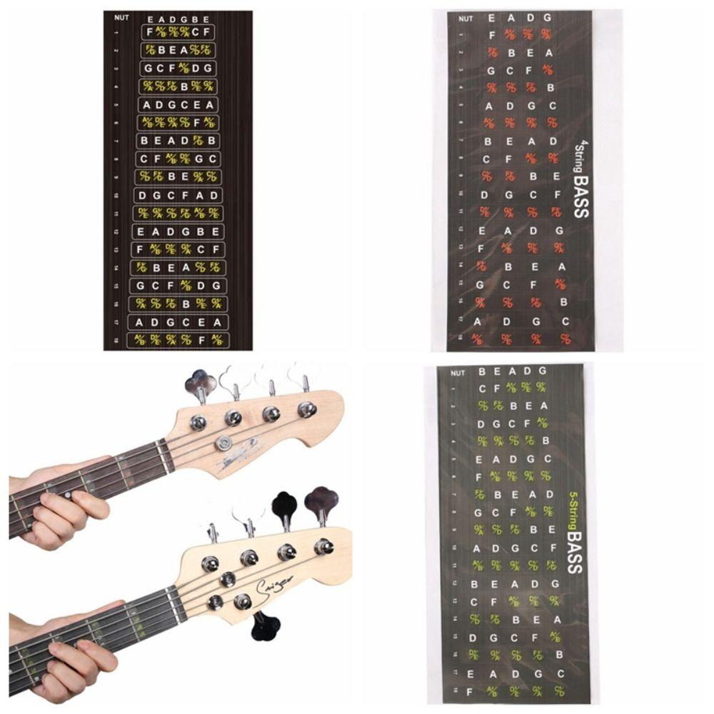 Tone Guitar Fretboard Note Sticker Portable Guitar Scales Stickers  Musical Scale Fingerboard