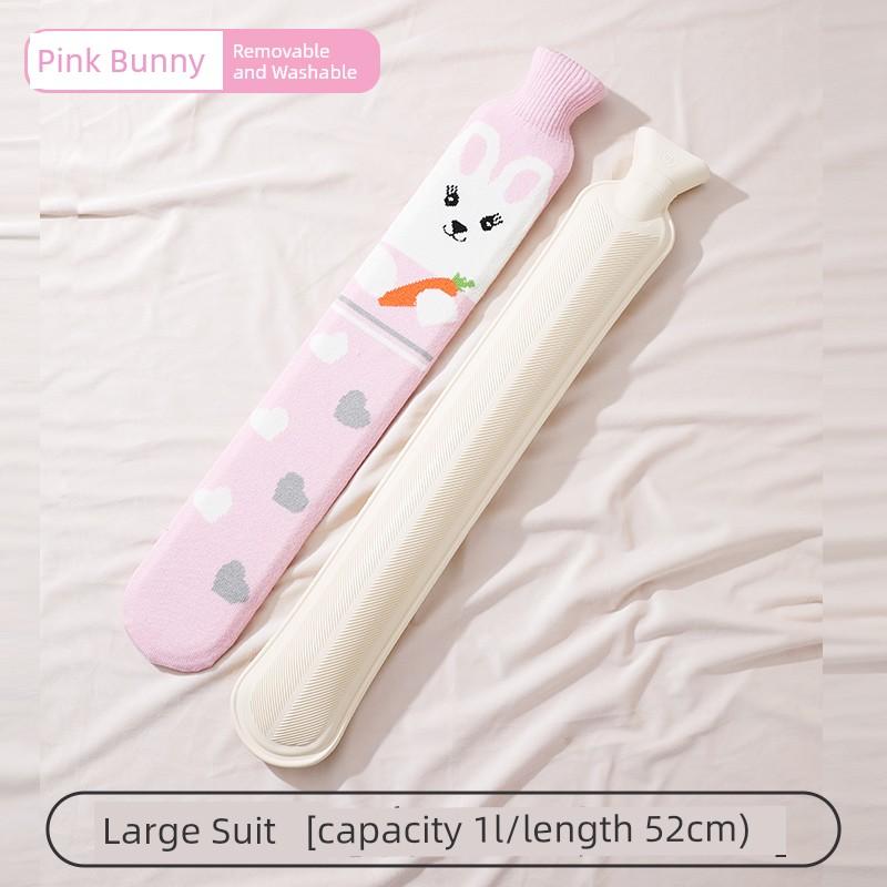 Extra-Long Hot Water Bottle for Filling with Water, Large Size, Foot Warmer, Bed Warmer, Winter Long-Type Super Long Hot Water Bag