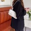 Vintage Design Women Underarm Bag Solid Color Female Girls Small Shoulder Bags PU Leather Ladies Purse Handbags Armpit Bag