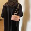 Rhombus Chain Handbag Bag Women's Autumn and Winter New Trendy Shoulder Messenger Bag Niche Versatile Small Square Bag