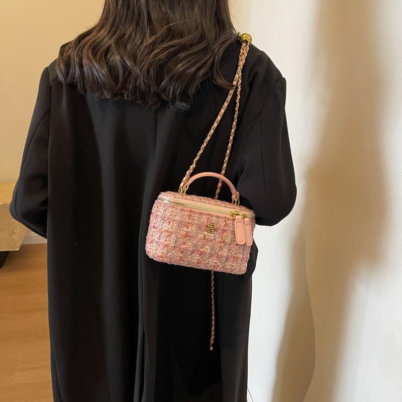 Rhombus Chain Handbag Bag Women's Autumn and Winter New Trendy Shoulder Messenger Bag Niche Versatile Small Square Bag