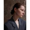 Yhpup Minimalist Flowing Metal Geometric Long Stud Earrings Prevent Allergy Stainless Steel Statement Attractive Daily Jewelry