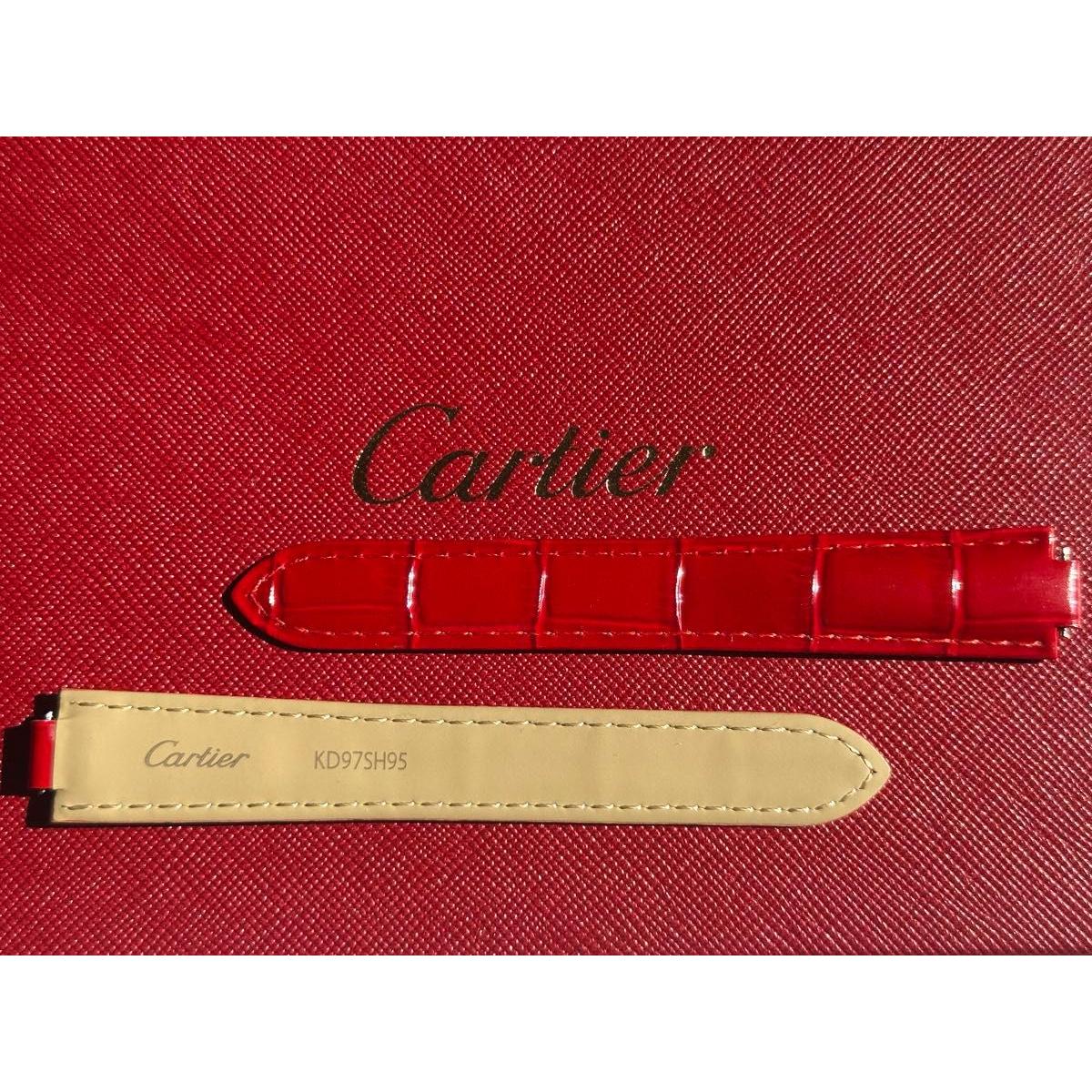 Used Cartier Ballon De Series Genuine 16MM Genuine Leather Belt Very Good Condition