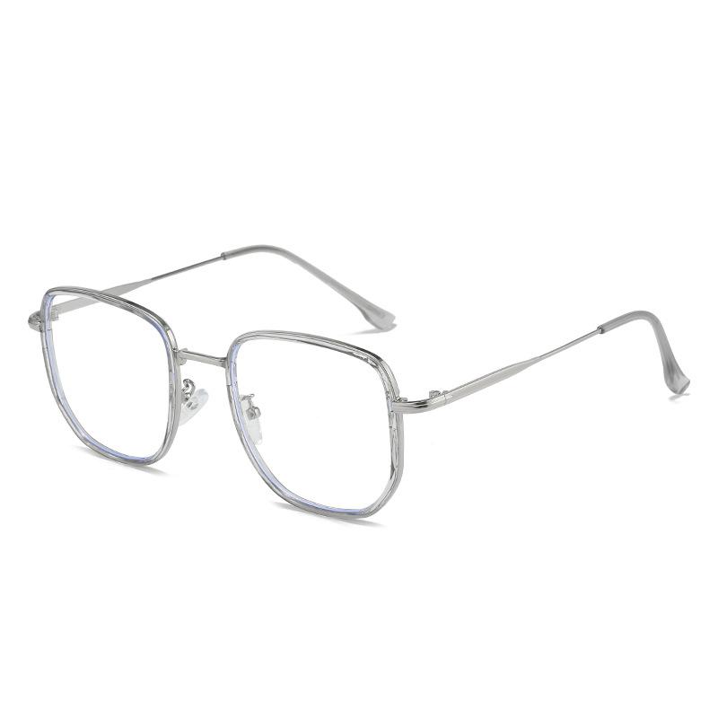 

Новые очки с большой оправой 9299, квадратные плоские очки, закрывающие лицо, для женщин Xiaohongshu, те же очки с синим светом для мужчин white sheet anti-blue light