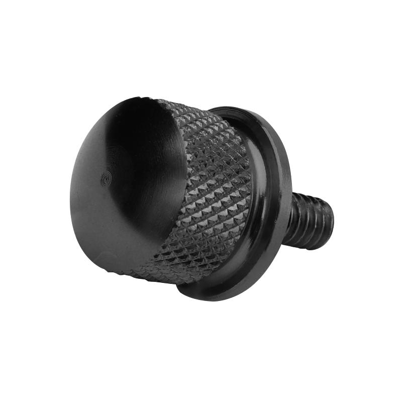 Retail&Wholesale Black Chrome Gold CNC Billet Aluminum Seat Bolt Screw Thumbscrew Mount For Harley Dyna Street Bob Accessories