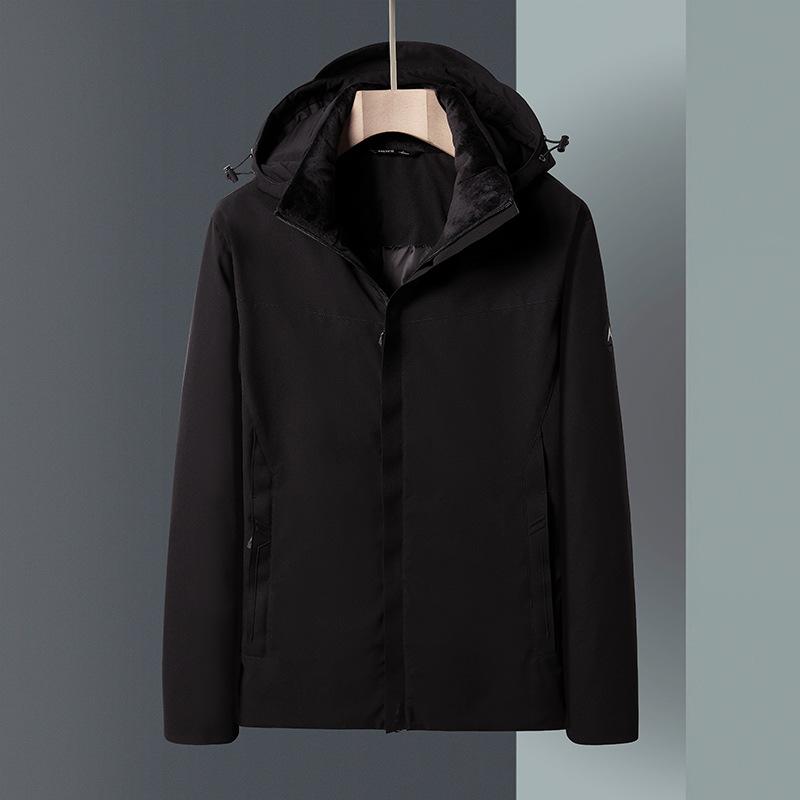 Outdoor Removable 3-in-1 Jacket Quality Feather Suit Men