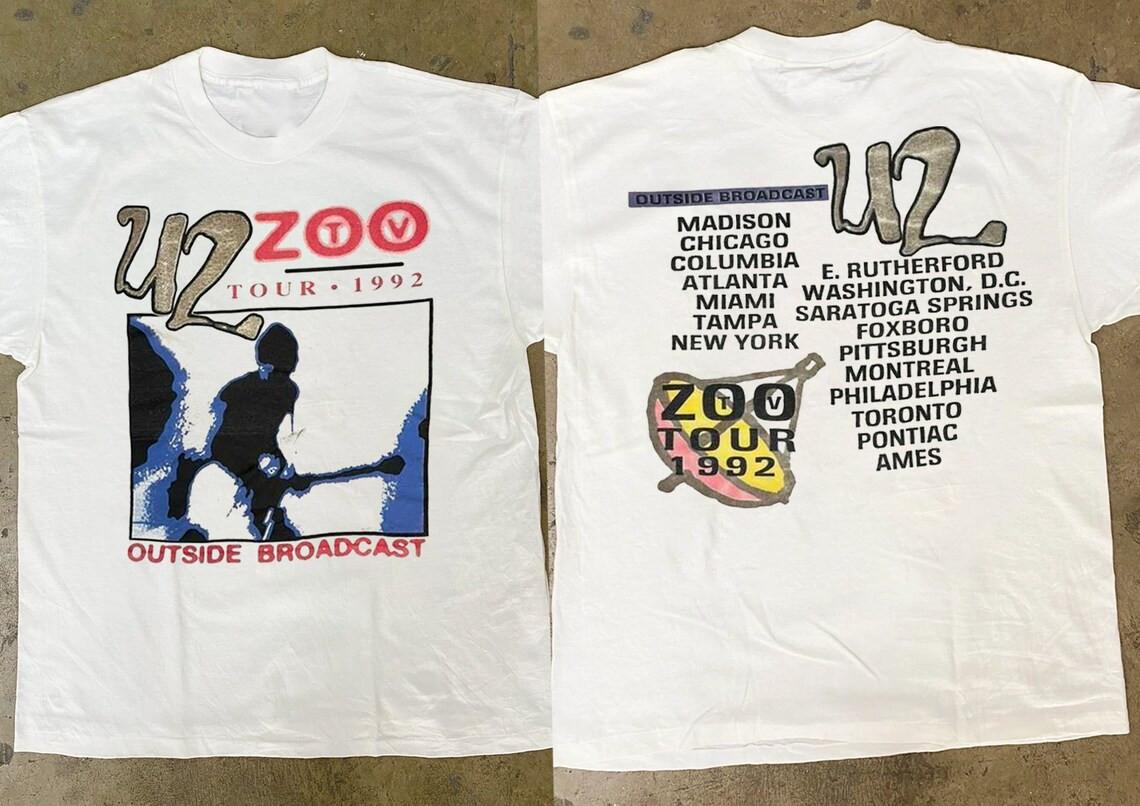 U2 Zoo TV Tour 1992 T Shirt Many Colors Full Size S-XL XXXL