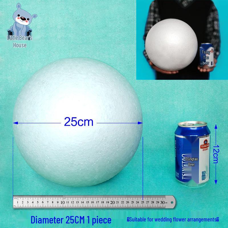 Solid White Styrofoam Balls for Wedding and Festival Decorations - DIY Round Foam Balls