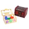 Diving Gem Pool Toy 10 Big Colorful  with Treasure Pirate Box Swimming