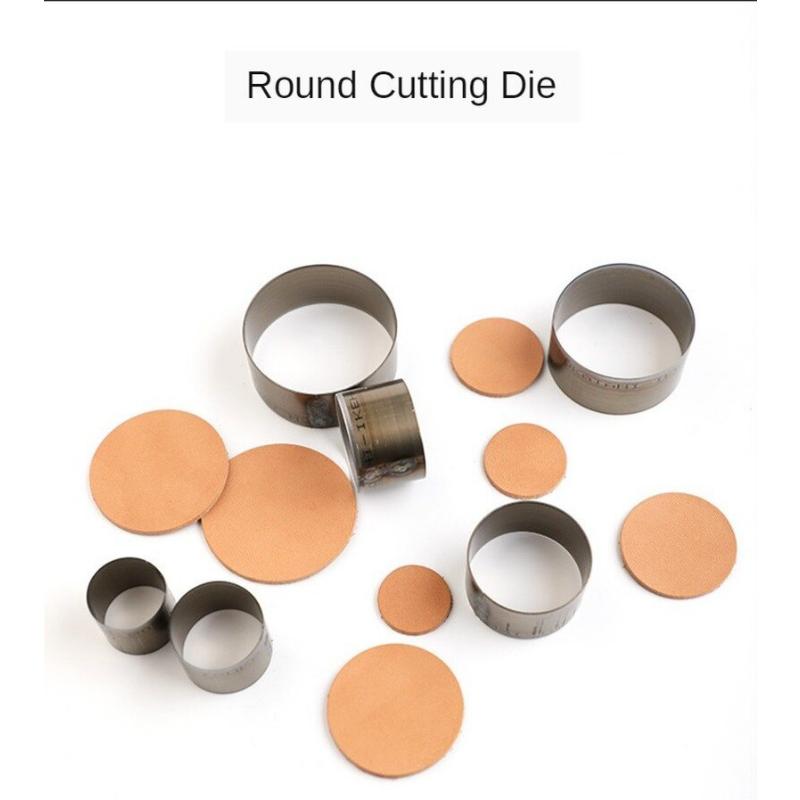 7pc/SET Leather Round Cutter Die Circle Bell Die Knife Template Cutting Punching Tool Leather Craft Punch Mold
