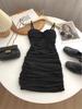 Summer Style Spaghetti Strap Dress - Sexy Twisted Knot Pleated Slim Fit Short Skirt for Mature Women