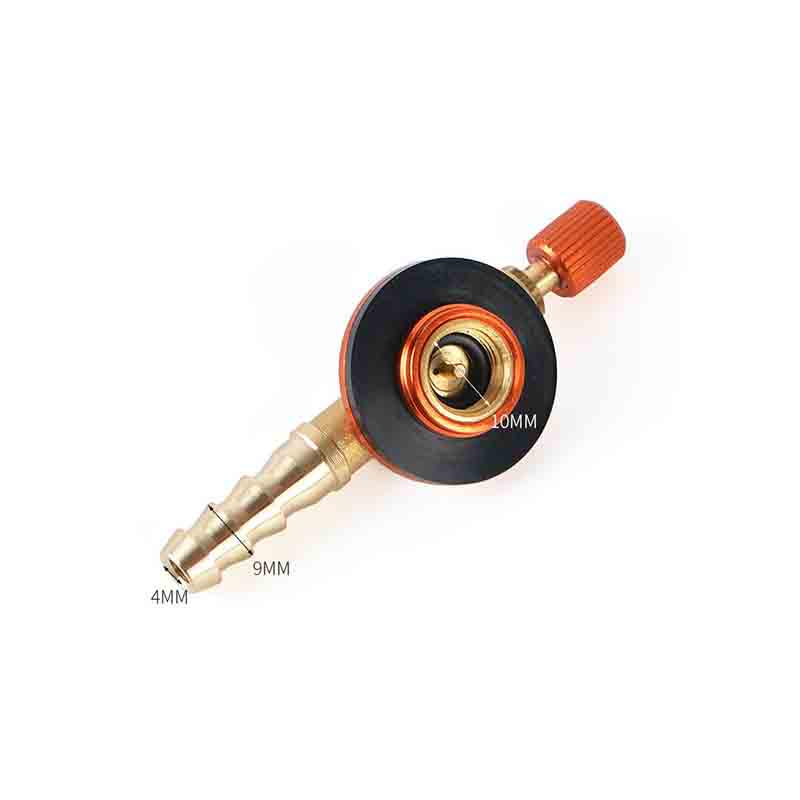 Adaptor pentru supapă de încărcare gonflabilă în siguranță pentru aragaz de camping în aer liber din oțel inoxidabil pentru rezervorul de gaz lichefiat