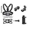 Versatility Camera Accessory Set Chest Mount Harness For Action Cameras Long Screw For Cycling And Sports Shoot