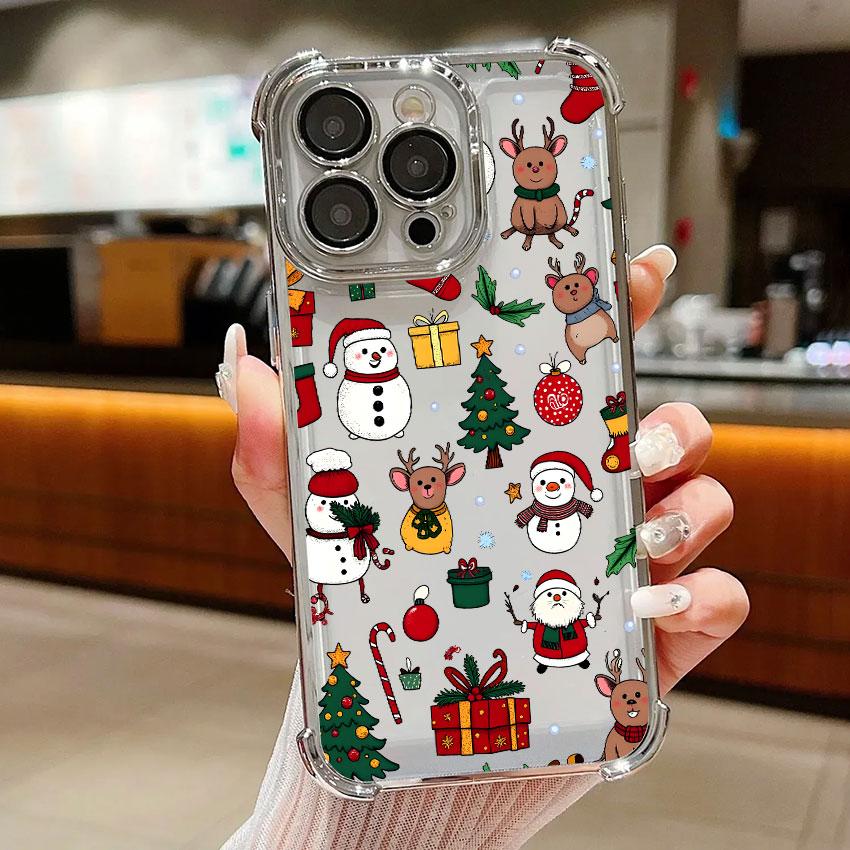 

Christmas Tree Snowman Gift Case For Samsung Galaxy A56 A55 A54 A52 A53 5G A36 A34 A35 A33 A73 A26 A25 A16 A06 A07 Phone Cover Galaxy A06