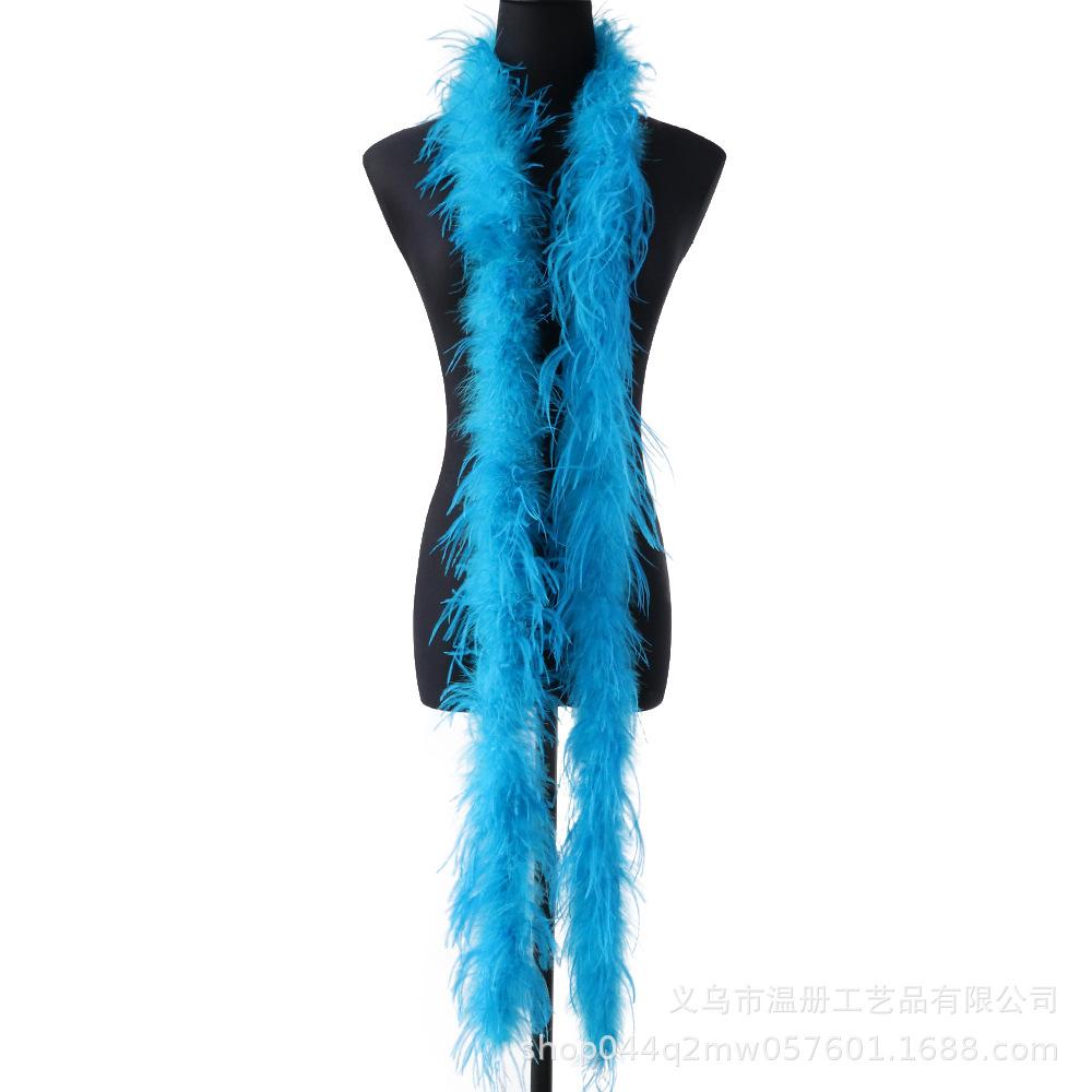 South African Ostrich Hair Top Performance Dress Raw Material Feather Top Diy Hat Scarf Down 2 Meters