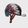 Fashionable Unisex Four-Season Motorcycle Helmet with Sun Protection, Half-Covered Design, Summer-Ready