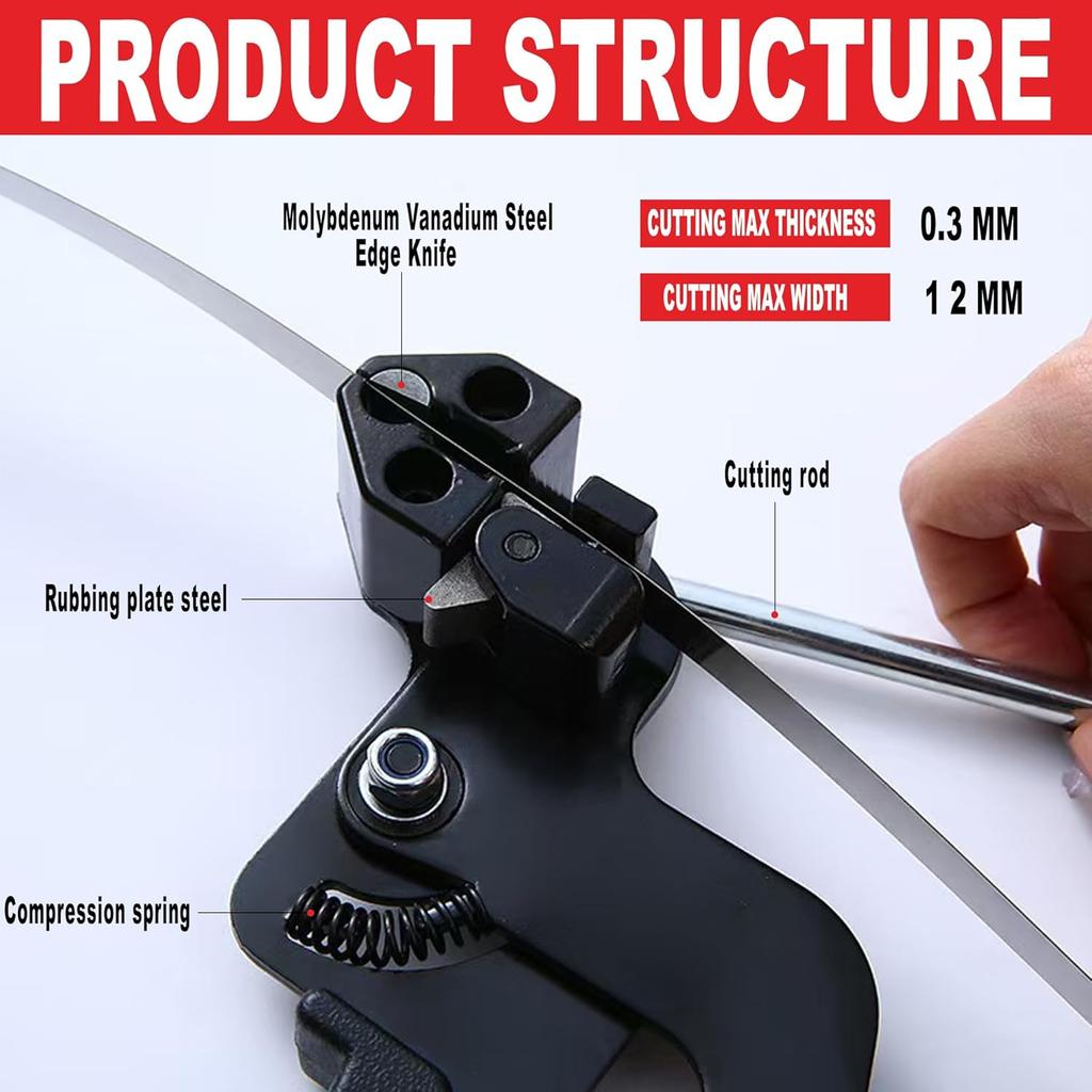 Metal Zip Tie Gun Kits, Stainless Steel Cable Tie Tool with 100pcs 11.8inch Metal Cable Tie Of Uv-Resistant Heavy-Duty Metal zip Ties, Chain Link