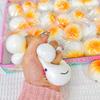 12Pcs Cartoon Smiling Steamed Bun Toy Stress Relief Slow Rising Bun Sensory Toy Soft Stress Ball Simulated Bun Squeeze Fidget Toy