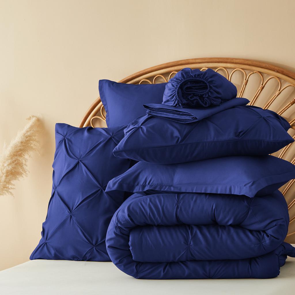 5-Pc/7-Pcs Comforter Set -  Queen Bed In A Bag With Comforters, Sheets, Pillowcases Queen King Full Twin
