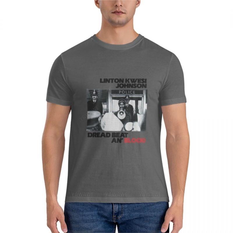 black tshirt Unisex Linton Kwesi Johnson LKJ in Dub Dread Beat An Blood Graphic TShirt tops t shirts for Unisex pack summer tshirt