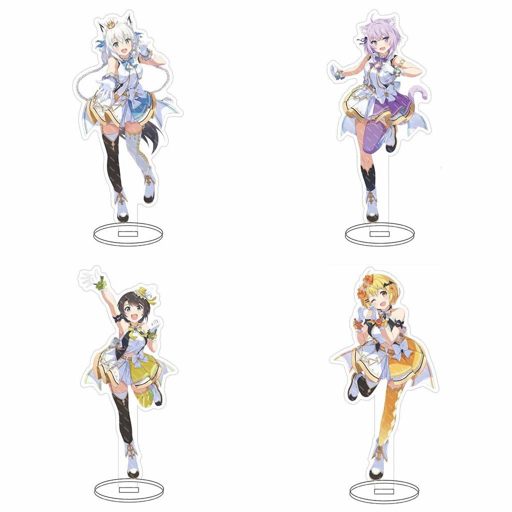 Hololive Vtuber Acrylic Stand Delightful Desktop Decor Showcasing Fubuki Okayu Ayame Subaru Matsuri
